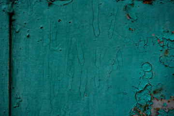 Texture of an old cracked paint coated surface. Background image of a painted metal surface