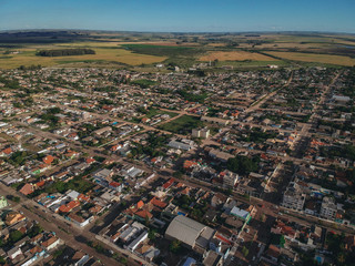 aerial view of the city