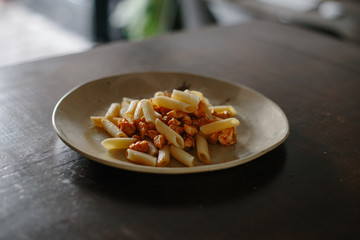 pasta with tomato sauce