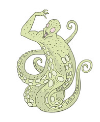 octopus creature illustration