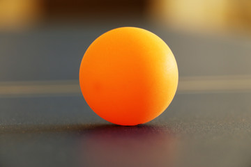 ball on sunset background