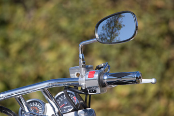 bike on a green background