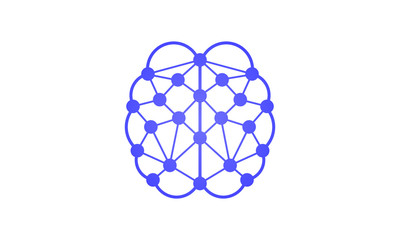 Abstract Neural Network Depiction Brain Connections and Artificial Intelligence Concept of Thinking Process