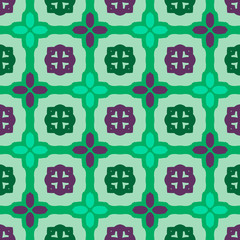 Seamless pattern with beautiful mosaic.