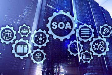 SOA. Business model and Information technology concept for Service Oriented Architecture under principle of service encapsulation