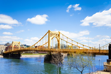 Roberto Clemente Bridge over Ohio in Pittsburg