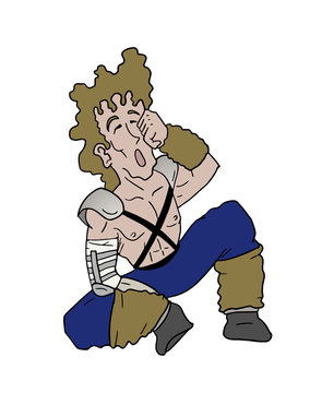sleeping man draw