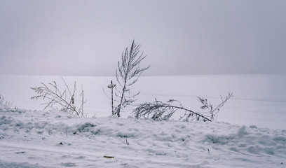 Fototapeta na wymiar Winter landscape and nature