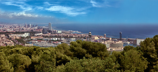 Panorama of Barcelona, Maremagnum, Port Vell