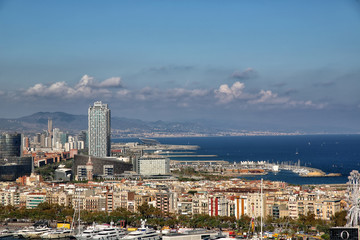 Panorama of Barcelona, Port Olympic