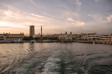 Fototapeta na wymiar Barcelona, Port Vell, sea-front