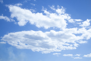 Naklejka na ściany i meble Blue sky landscape with clouds