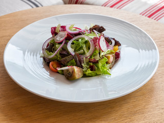 Spanish cuisine, fresh vegetable salad