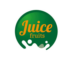 Juice logo design concept. Fruit and juice icon theme. Unique symbol of organic and healthy food.