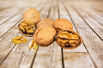 Almonds isolated on white background