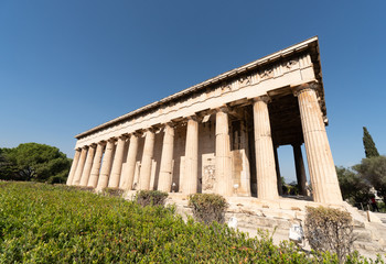 Temple of Hephaestus in Athens, built in 445 B.C.