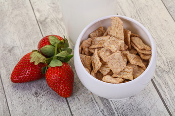 Wheat flakes for breakfast