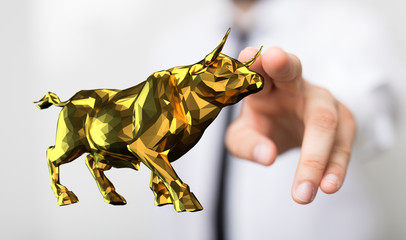 Fototapeta premium bullish Diagram - Graph Stock Trading