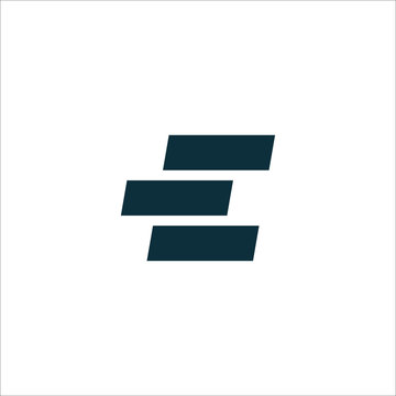 modern style initial letter E logo vector concept
