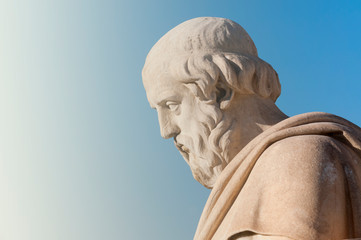 classic Plato statue - obrazy, fototapety, plakaty