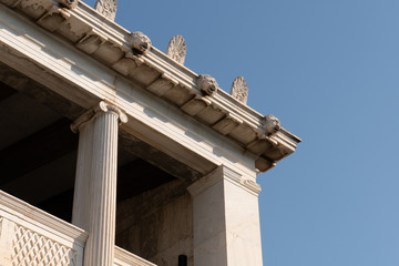 The stoa of Attalus in ancient agora of Athens.