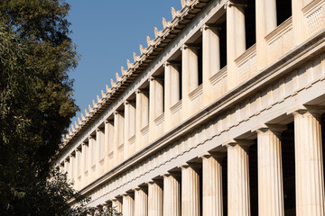 The stoa of Attalus in ancient agora of Athens.