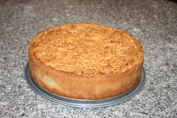 Apfelkuchen rund
