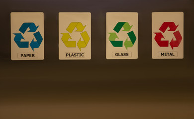 Urns separate waste collection