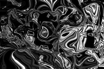 Psychedelic pattern / Monochrome abstract background of a psychedelic pattern.