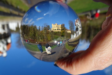 globe in hand