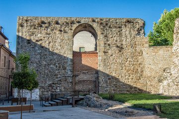 Fototapeta na wymiar remains of the old wall in Talavera de la Reina, province of Toledo. Spain