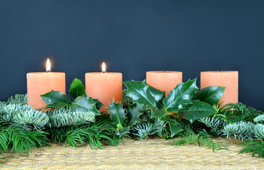 warm candlelight for advent and christmas