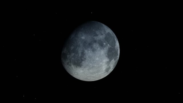 Moon time lapse. Lunar phases.