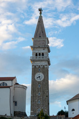 Piran clock tower