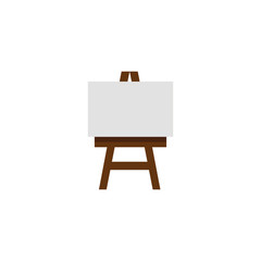 Isolated paint canvas flat design
