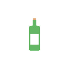 Isolated bottle icon flat design
