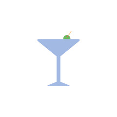 Isolated cocktail icon flat design