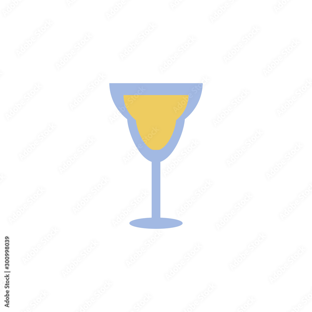 Canvas Prints isolated cocktail icon flat design