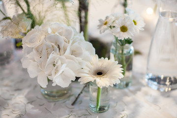 Flower decoration on wedding ceremony