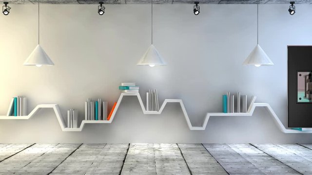 Library Virtual Set Background