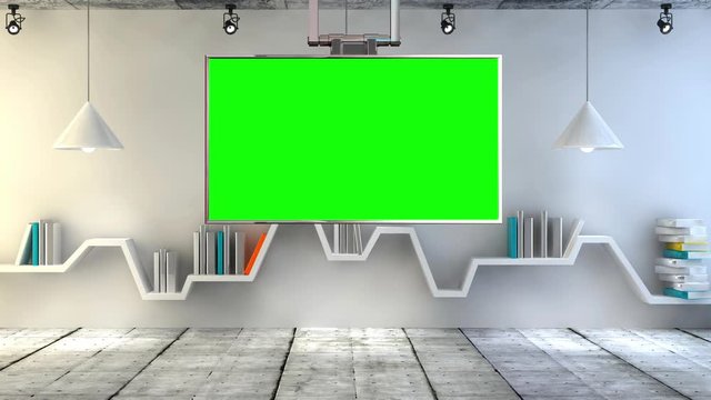 Library Virtual Set Background