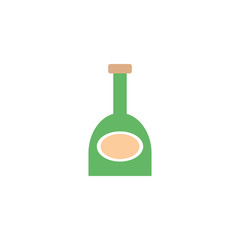 Isolated bottle icon flat design