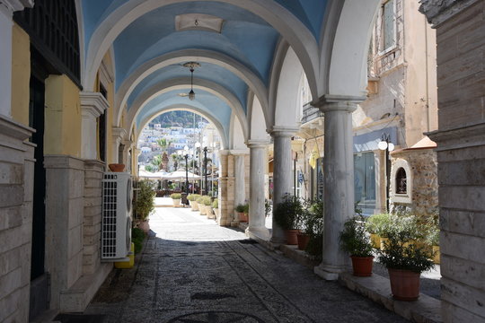 Arkadengang in Kalymnos