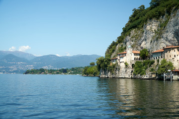 Fototapeta na wymiar Santa Catherina Cloister at Lake Maggiore