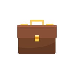 Isolated professional suitcase flat design