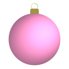 rosa Weihnachtskugel , leuchtend