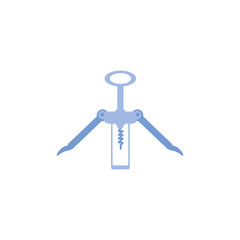 Isolated wine opener icon flat design