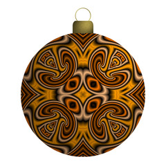 Christbaumkugel mit Ornamenten