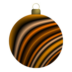 Weihnachtskugel  gestreift