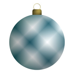 Weihnachtskugel blau, wei&szlig;e Lichtpunkte